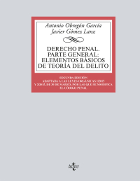 Imagen de portada: Derecho Penal. Parte general 2nd edition 9788430966233