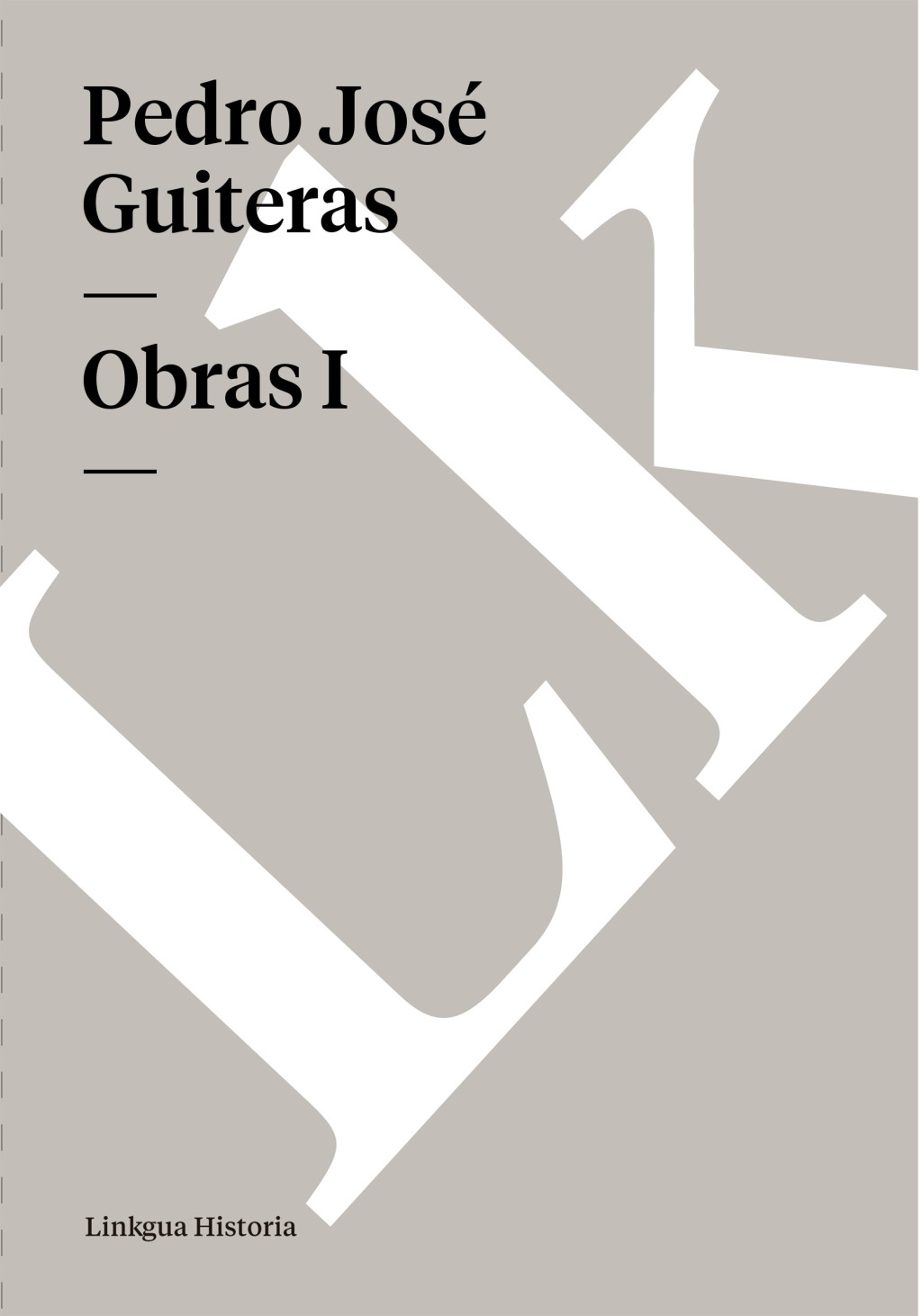 Obras I 1st Edition