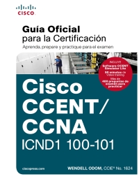 Imagen de portada: Cisco CCENT/CCNA ICND1 100-101: Guía Oficial para la Certificación 1st edition 9788490354704