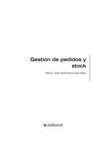 Imagen de portada: Gestión de pedidos y stock. COML0309 1st edition 9788491982340