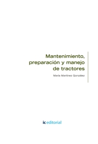 Cover image: Mantenimiento, preparación y manejo de tractores. AGAC0108 1st edition 9788491983965