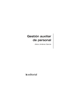 Cover image: Gestión auxiliar de personal. MF0980_2. Certificado de profesionalidad ADGG0308 - Asistencia documental  y de gestión en despachos y oficinas 1st edition 9788411031349