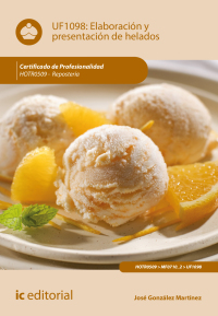 Cover image: Elaboración y presentación de helados. HOTR0509 1st edition 9788491984573