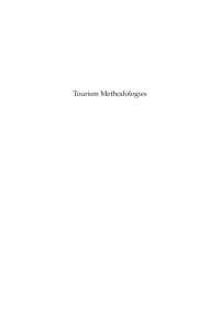 Cover image: Tourism Methodologies 1st edition 9788763003179