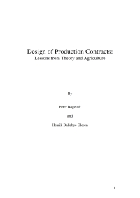 Cover image: Design of Production Contracts 1st edition 9788763001205