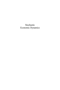 Cover image: Stochastic Economic Dynamics 1st edition 9788763001854