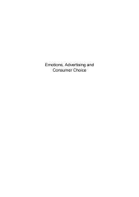 Cover image: Emotions, advertising and consumer choice 1st edition 9788763001984