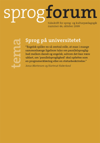 Imagen de portada: Sprog pa universitetet 1st edition 9788779346185