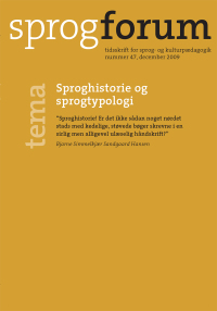 Cover image: Sproghistorie og sprogtypologi 1st edition 9788779346208