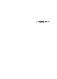 Imagen de portada: Generation P? 1st edition 9788776841898