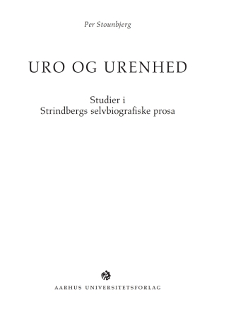 Imagen de portada: Uro og urenhed 1st edition 9788772889023