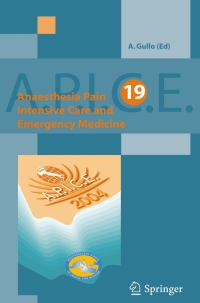 Cover image: Anaesthesia, Pain, Intensive Care and Emergency Medicine - A.P.I.C.E. 1st edition 9788847002883