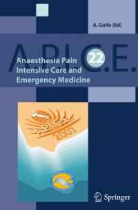 Imagen de portada: Anaesthesia, Pain, Intensive Care and Emergency A.P.I.C.E. 1st edition 9788847007727