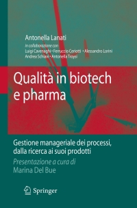 Imagen de portada: Qualità in biotech e pharma 9788847015173