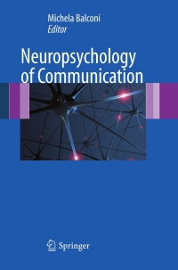 Cover image: Neuropsychology of Communication 1st edition 9788847015838