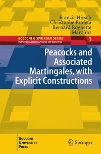 صورة الغلاف: Peacocks and Associated Martingales, with Explicit Constructions 9788847019072