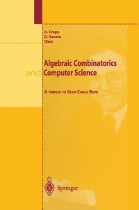Imagen de portada: Algebraic Combinatorics and Computer Science 1st edition 9788847000780