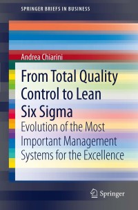 Cover image: From Total Quality Control to Lean Six Sigma 9788847026575