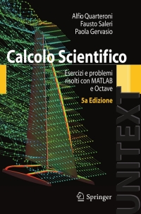 صورة الغلاف: Calcolo Scientifico 5th edition 9788847027442