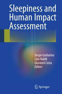 Titelbild: Sleepiness and Human Impact Assessment 9788847053878