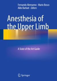 Cover image: Anesthesia of the Upper Limb 9788847054172