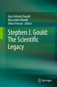 Cover image: Stephen J. Gould: The Scientific Legacy 9788847054233