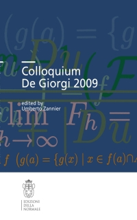 Cover image: Colloquium De Giorgi 2009 1st edition 9788876423888