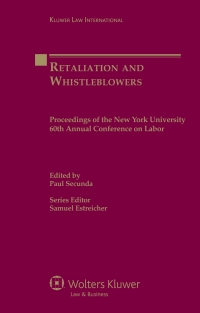Cover image: Retaliation and Whistleblowers 1st edition 9789041127723