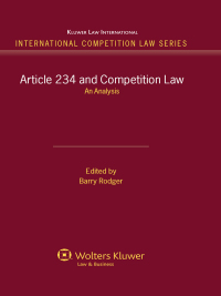 Cover image: Article 234 and Competition Law 9789041126054
