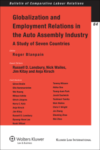 Imagen de portada: Globalization and Employment Relations in the Auto Assembly Industry 1st edition 9789041126986