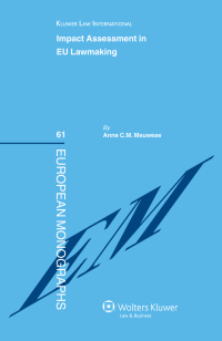 Cover image: Impact Assessment in EU Lawmaking 9789041127204