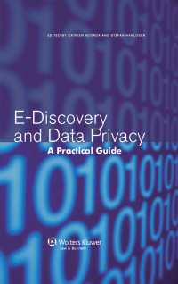 Cover image: E-Discovery and Data Privacy 1st edition 9789041133458