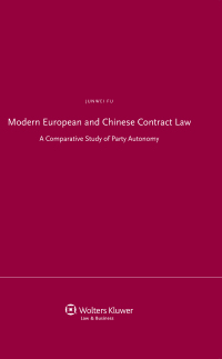 Cover image: Modern European and Chinese Contract Law 9789041134592