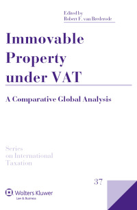 Cover image: Immovable Property under VAT 1st edition 9789041131263
