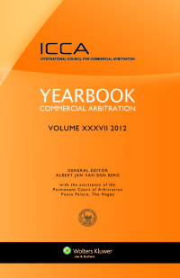 Imagen de portada: Yearbook Commercial Arbitration Volume XXXV - 2012 9789041138095