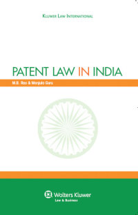 Cover image: Patent Law in India 9789041132604