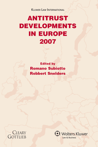 Cover image: Antitrust Developments In Europe 1st edition 9789041127785