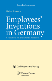 Cover image: Employees’ Inventions in Germany 9789041128263