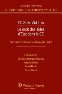 Imagen de portada: EC State Aid Law 1st edition 9789041127747
