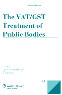 صورة الغلاف: The VAT/GST Treatment of Public Bodies 9789041146632