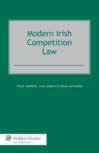 Cover image: Modern Irish Competition Law 9789041146762