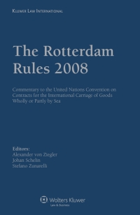 صورة الغلاف: The Rotterdam Rules 2008 1st edition 9789041131485