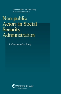 Omslagafbeelding: Non-public Actors in Social Security Administration 1st edition 9789041149176