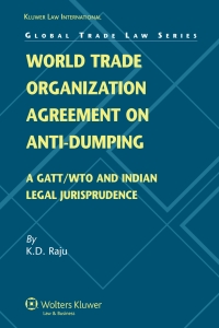 Titelbild: World Trade Organization Agreement on Anti-dumping 9789041127808