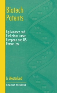 Cover image: Biotech Patents 9789041188830