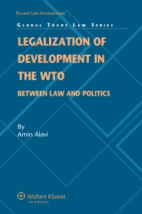 Cover image: Legalization of Development in the WTO 9789041127952