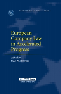 صورة الغلاف: European Company Law in Accelerated Progress 1st edition 9789041125293