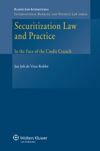 Omslagafbeelding: Securitization Law and Practice 9789041127150