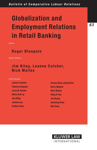 表紙画像: Globalization and Employment Relations in Retail Banking 1st edition 9789041126207