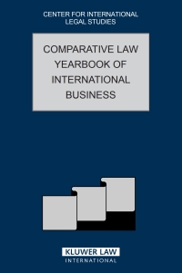 Cover image: The Comparative Law Yearbook of International Business 1st edition 9789041126825